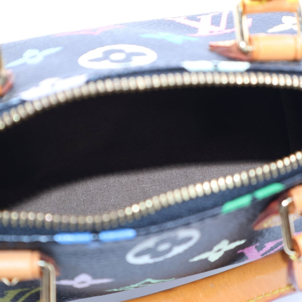 LOUIS VUITTON(ルイヴィトン) ミニスピーディ モノグラム マルチカラー PVC レザー ハンドバッグ ブラック/ブラウン M92644