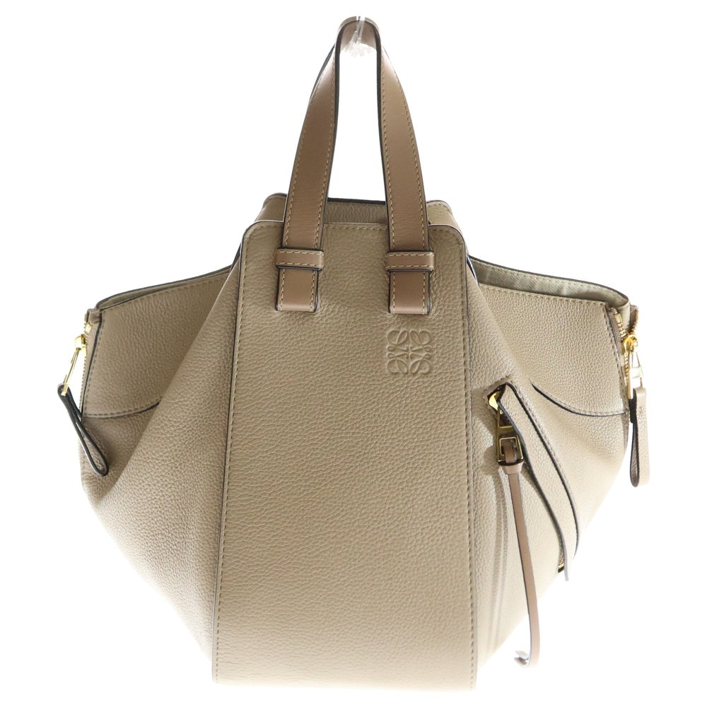 LOEWE(ロエベ) ハンモック スモール 2WAY レザーハンドバッグ ショルダーバッグ ベージュ レディース