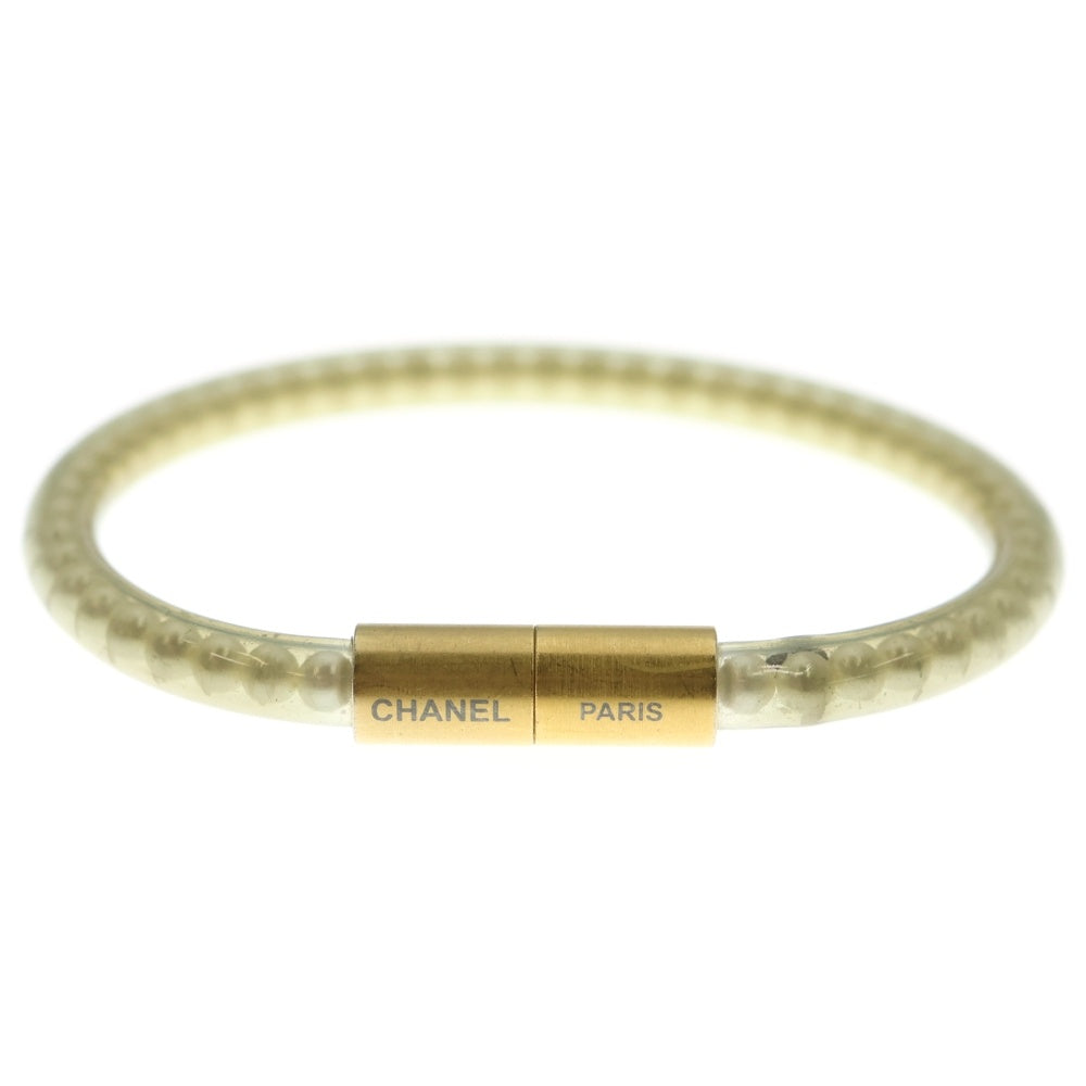 CHANEL(シャネル) シャネル マグネット フェイクパール ブレスレット ホワイト ゴールド金具