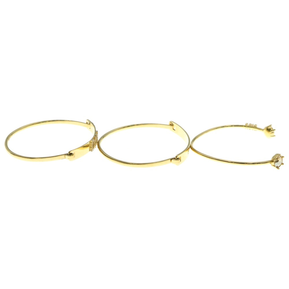 Christian Dior(クリスチャンディオール) ディオレボリューション 3連 ブレスレット バングル ゴールド GP
