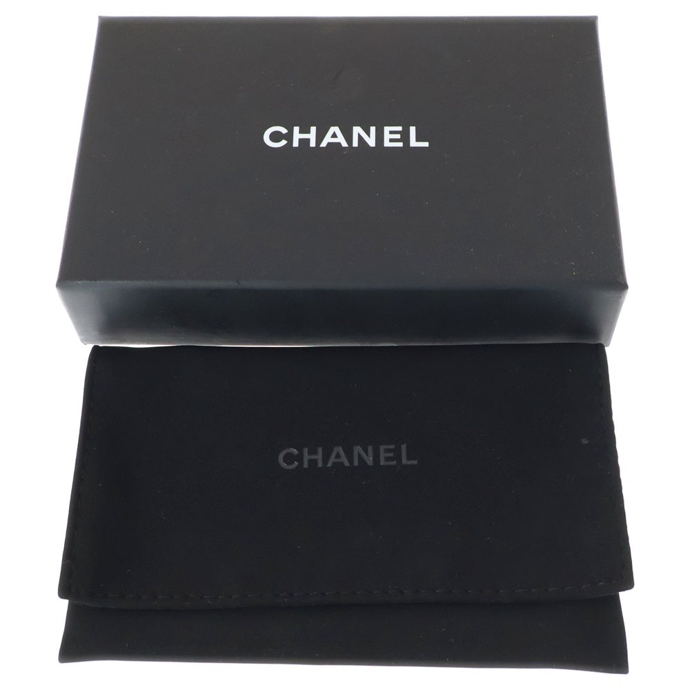 CHANEL(シャネル) タイムレスクラシック カードケース 名刺入れ 財布 コインケース ブラック ゴールド金具 キャビアスキン AP4096