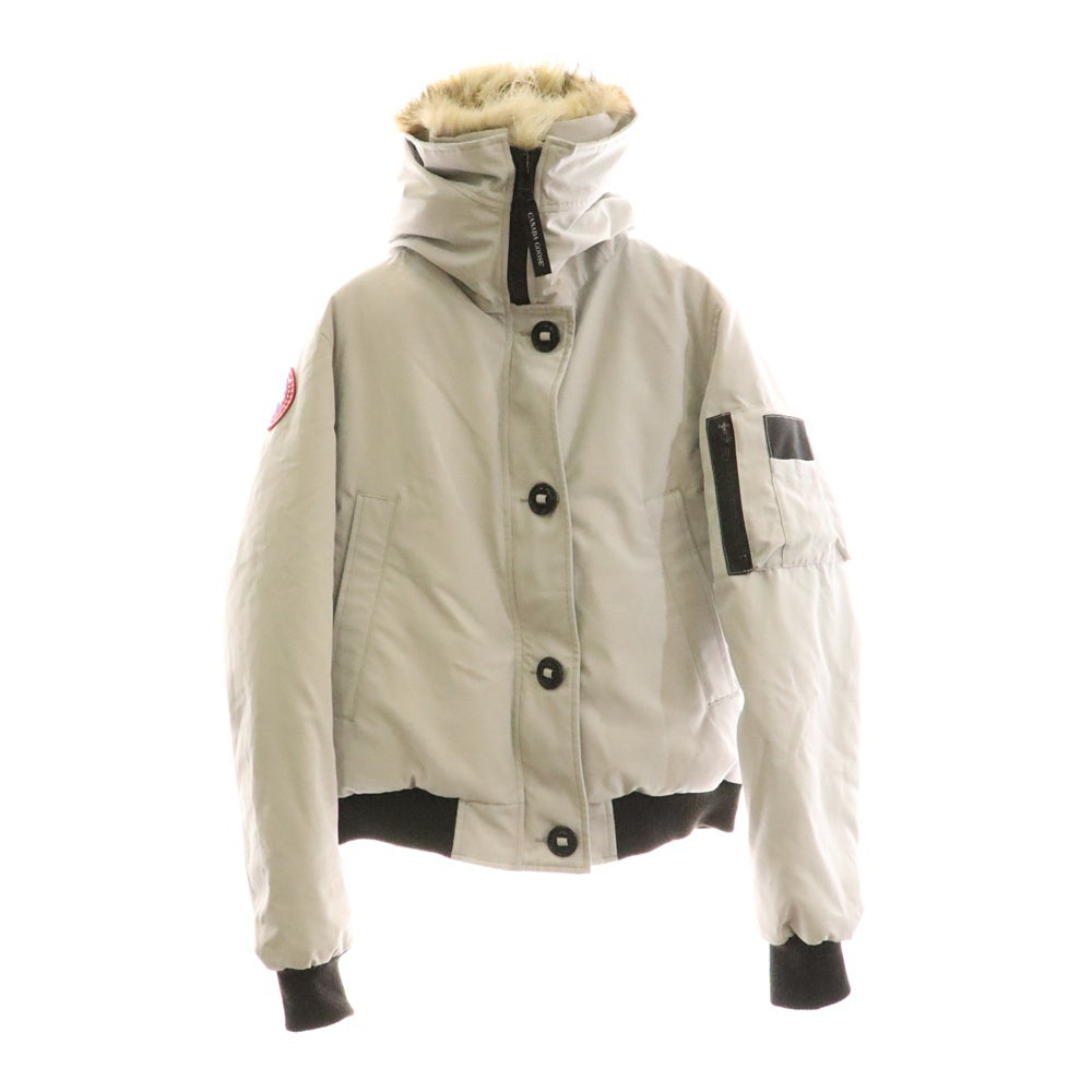 CANADA GOOSE(カナダグース) LABRADOR BOMBER ラブラドール ボンバー ファー フーデッド ジップアップ ダウンジャケット グレー 7967JL
