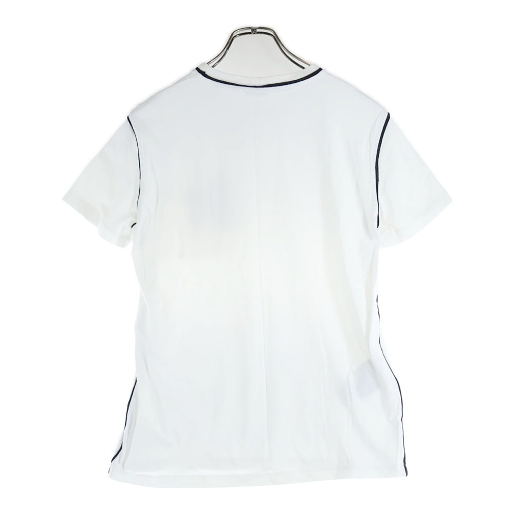 miumiu(ミュウミュウ) 17SS ビーズ刺?ワッペン プードル 犬 ロゴ クルーネック 半袖 Tシャツ カットソー ホワイト レディース MJN015