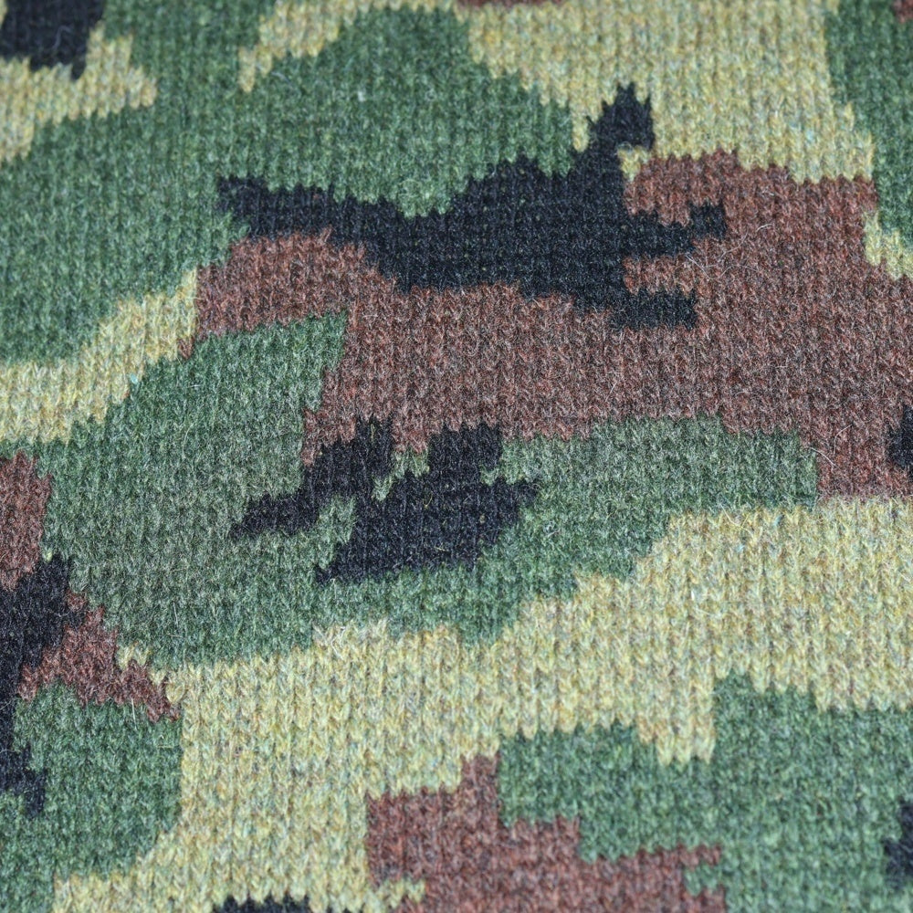 miumiu(ミュウミュウ) カモフラージュ マフラー カーキ オリーブグリーン ウール