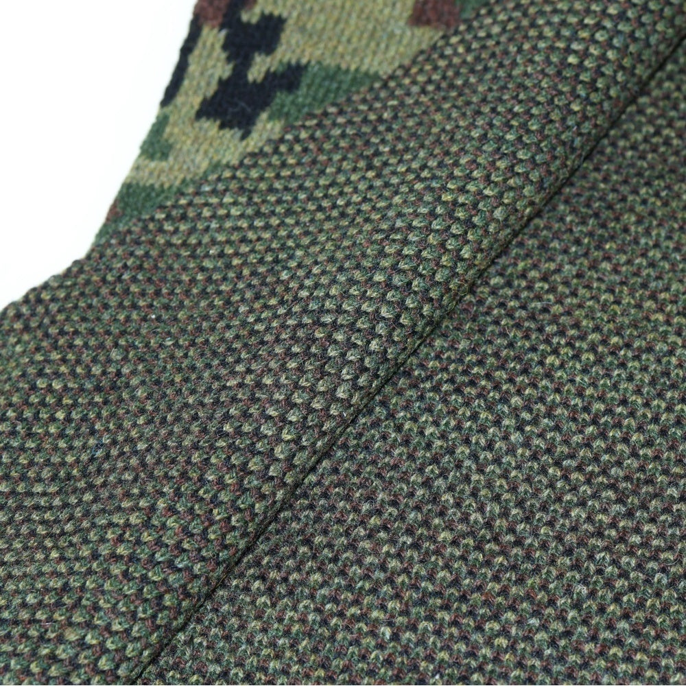 miumiu(ミュウミュウ) カモフラージュ マフラー カーキ オリーブグリーン ウール