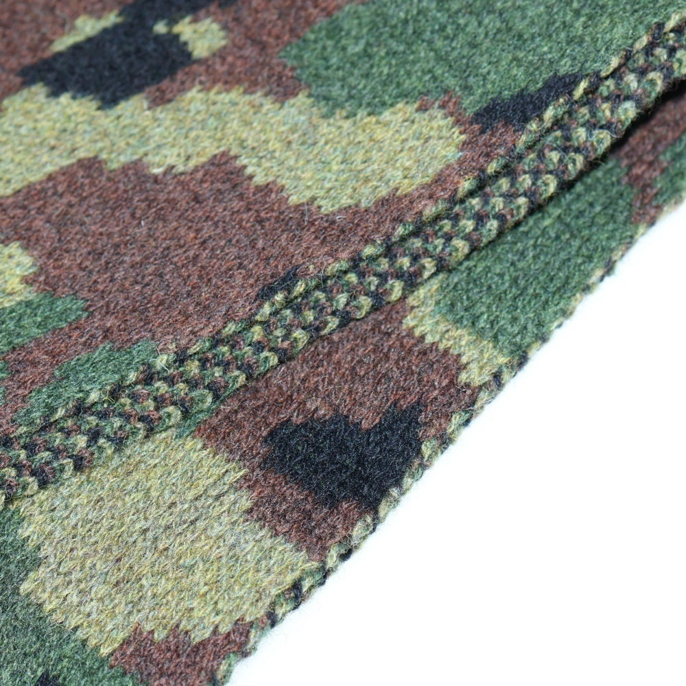 miumiu(ミュウミュウ) カモフラージュ マフラー カーキ オリーブグリーン ウール