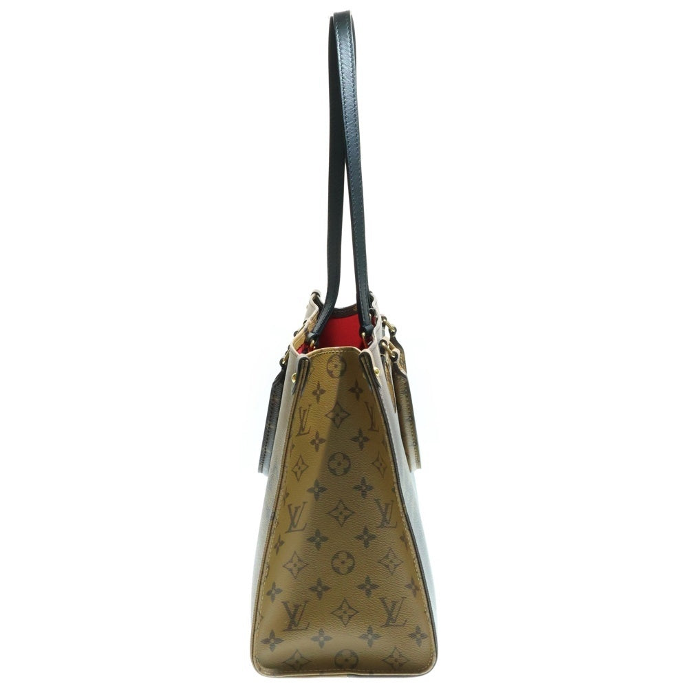 LOUIS VUITTON(ルイヴィトン) モノグラムジャイアント オンザゴーMM トートバッグ ハンドバッグ ブラウン ゴールド金具 レザー M45321