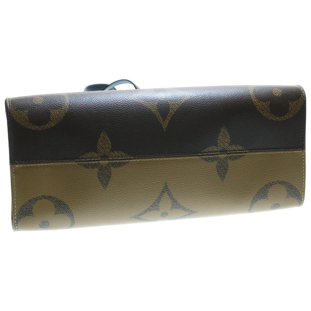 LOUIS VUITTON(ルイヴィトン) モノグラムジャイアント オンザゴーMM トートバッグ ハンドバッグ ブラウン ゴールド金具 レザー M45321