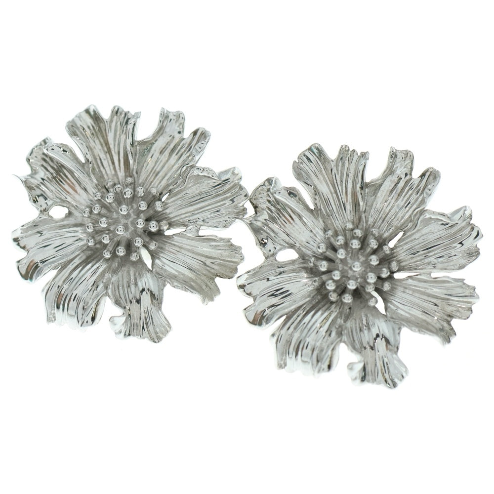 【美品】Tiffany & Co. フラワーモチーフシルバーピアス TIFFANY&Co(ティファニー) フラワーモチーフ ピアス イヤー