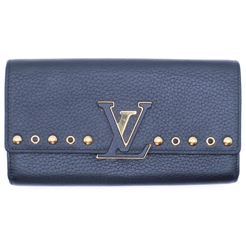 LOUIS VUITTON(ルイヴィトン) ポルトフォイユ カプシーヌ ノワール レザー 二つ折り長財布 RFID M62764
