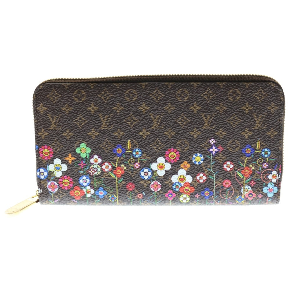 LOUIS VUITTON(ルイヴィトン) LV モノグラム ジッピーウォレット ラウンドファスナー長財布 ブラウン PVCレザー RFID M14162