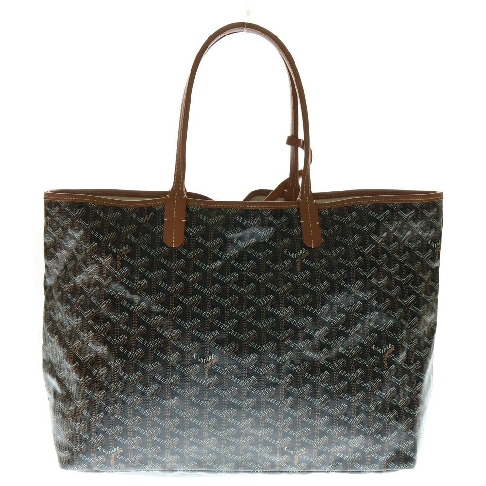 GOYARD(ゴヤール) サンルイPM ポーチ付 レザートートバッグ ブラウン