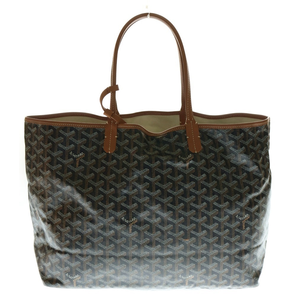 GOYARD(ゴヤール) サンルイPM ポーチ付 レザートートバッグ ブラウン