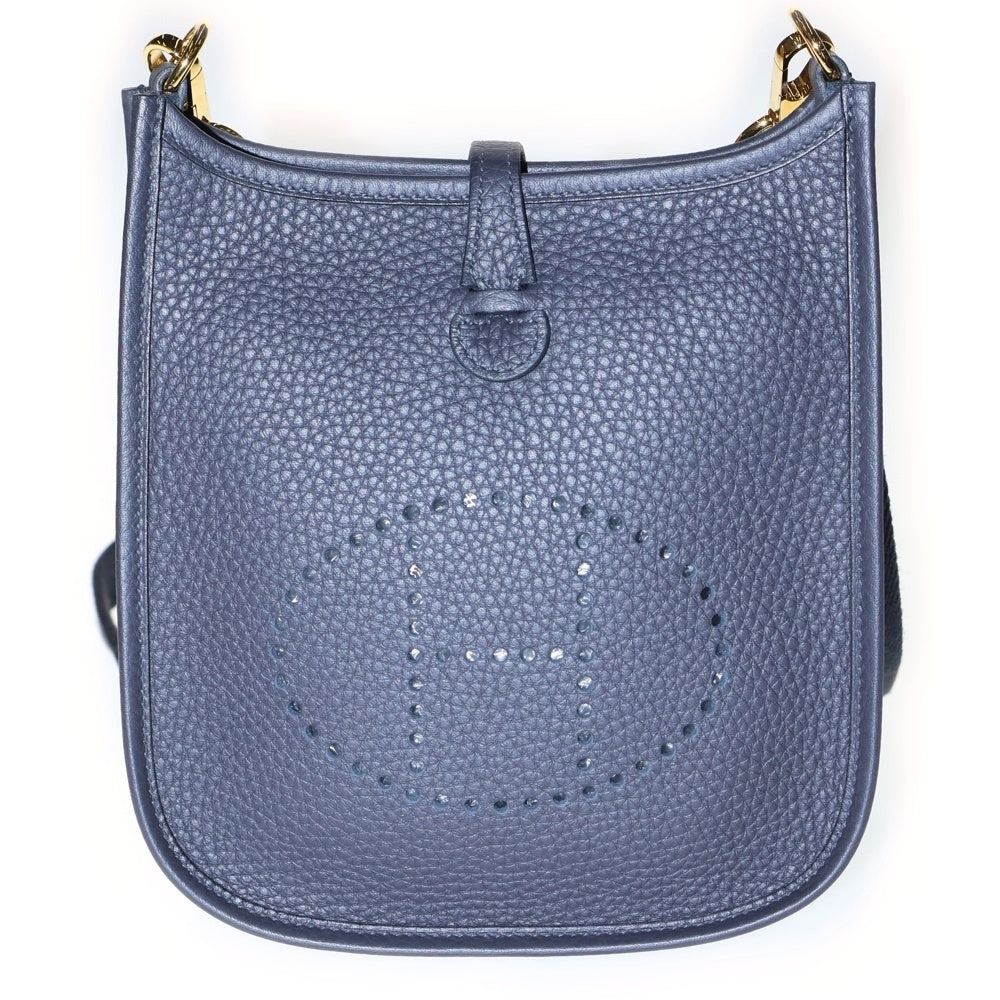 HERMES(エルメス) エブリンTPM ショルダーバッグ ブルーニュイトリヨンクレマンス ゴールド金具 K刻印