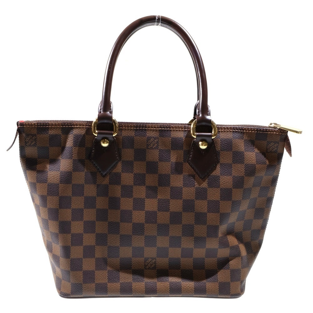 LOUIS VUITTON(ルイヴィトン) ダミエ サレヤPM トートバッグ ハンドバッグ ブラウン ゴールド金具 レザー×PVC N51183