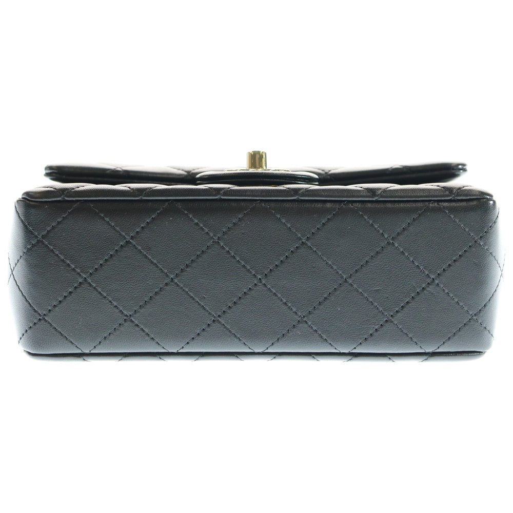 CHANEL(シャネル) ミニマトラッセ20 ココマーク ラムスキン レザー シングルフラップ/シングルチェーンショルダーバッグ ブラック A69900