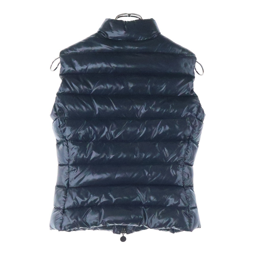 MONCLER(モンクレール) GHANY ガー二ー ワッペンロゴ ジップアップ ダウンベスト ブラック レディース 220934830105 68950