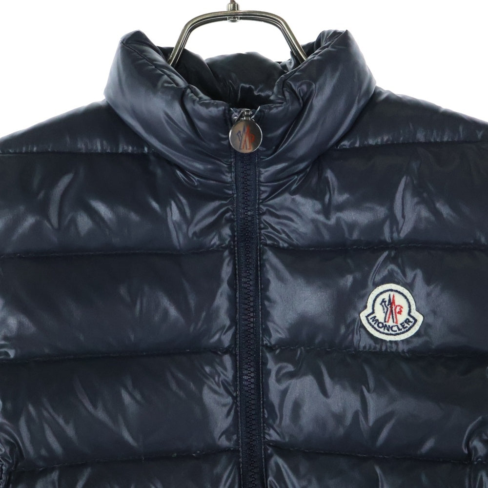 MONCLER(モンクレール) GHANY ガー二ー ワッペンロゴ ジップアップ ダウンベスト ブラック レディース 220934830105 68950