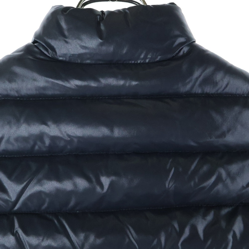 MONCLER(モンクレール) GHANY ガー二ー ワッペンロゴ ジップアップ ダウンベスト ブラック レディース 220934830105 68950