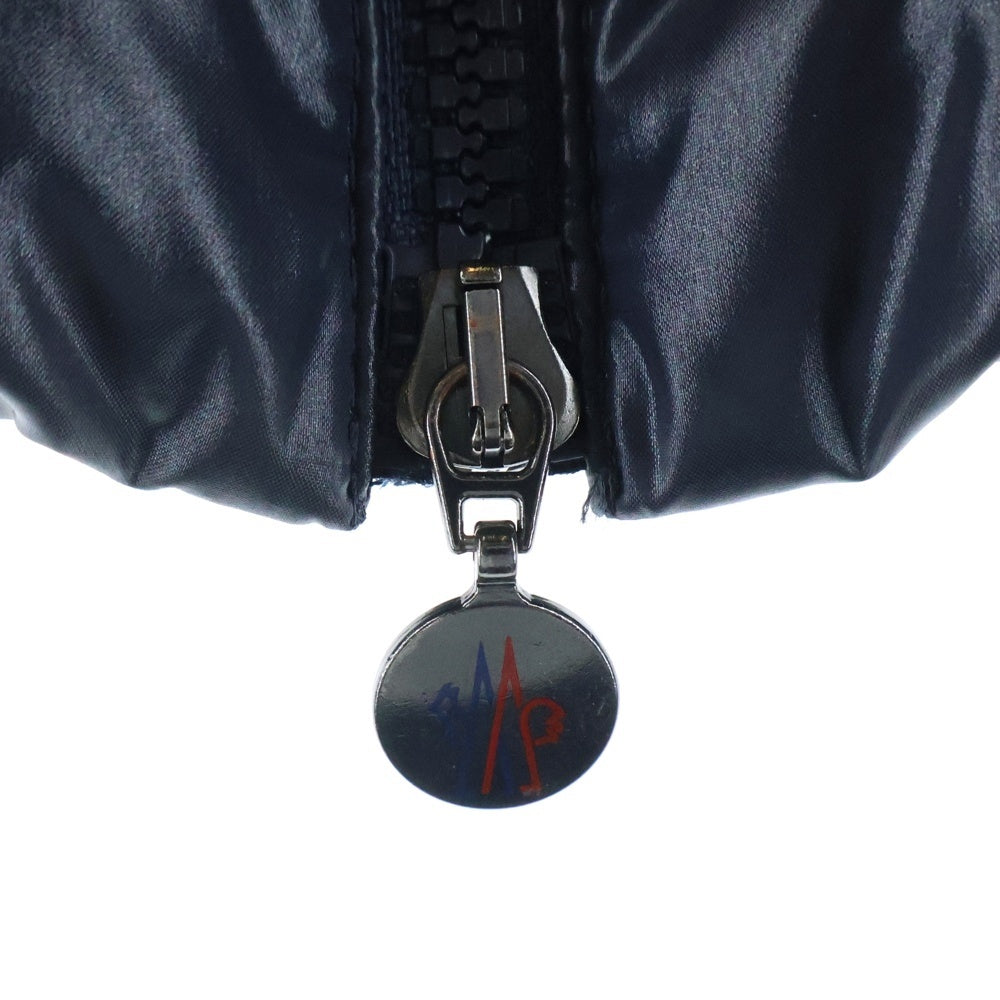 MONCLER(モンクレール) GHANY ガー二ー ワッペンロゴ ジップアップ ダウンベスト ブラック レディース 220934830105 68950