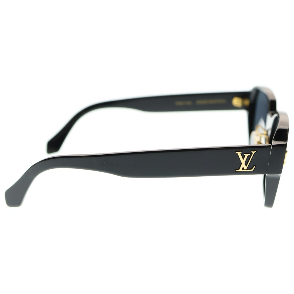 LOUIS VUITTON(ルイヴィトン) LVコンフィデンススクエア サングラス ブラックフレーム ブラックレンズ ゴールド金具 Z2675U