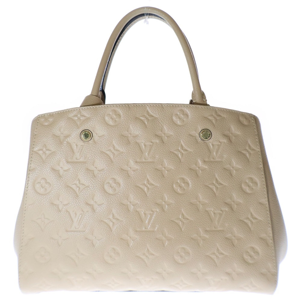 LOUIS VUITTON(ルイヴィトン) モノグラム アンプラント モンテーニュMM ハンドバッグ ショルダー 2WAY レザー ベージュ M41152