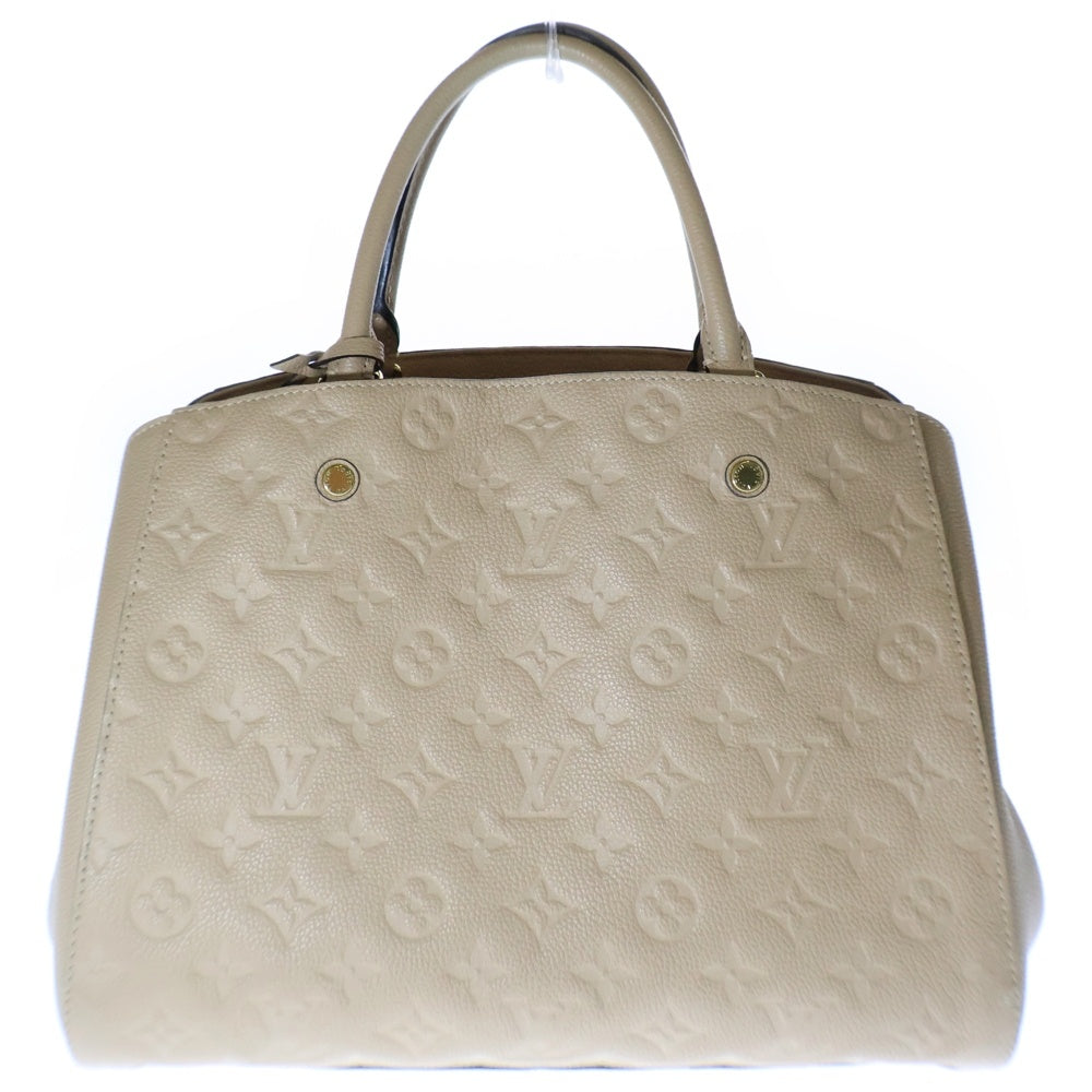 LOUIS VUITTON(ルイヴィトン) モノグラム アンプラント モンテーニュMM ハンドバッグ ショルダー 2WAY レザー ベージュ M41152