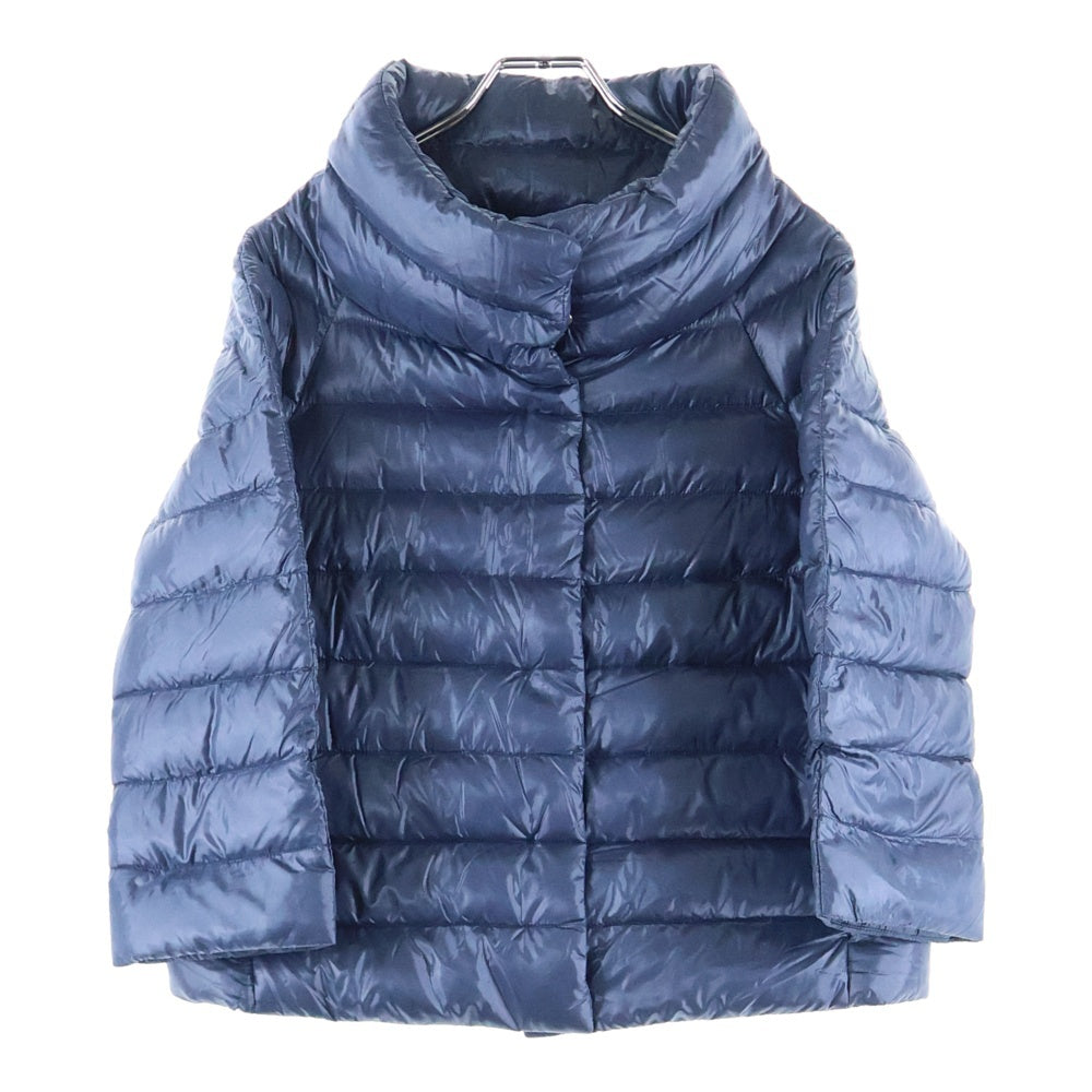 HERNO(ヘルノ) SOFIA ソフィア ハイネック スナップボタン ダウンジャケット ネイビー レディース PI0046D-12017-9245