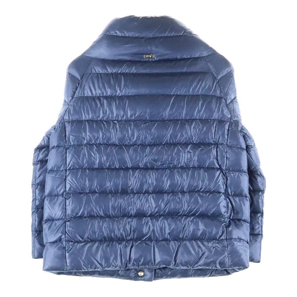 HERNO(ヘルノ) SOFIA ソフィア ハイネック スナップボタン ダウンジャケット ネイビー レディース PI0046D-12017-9245