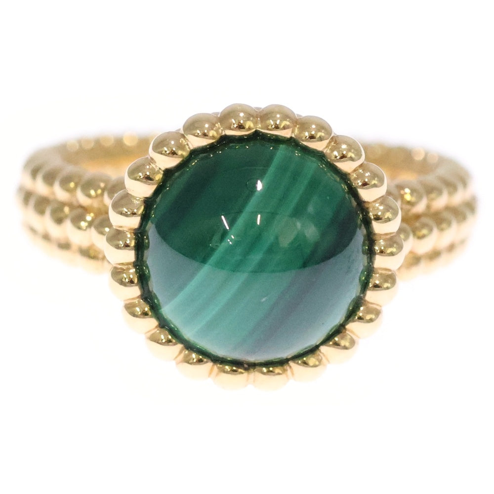 Van Cleef & Arpels(ヴァンクリーフアンドアーペル) ペルレ クルール マラカイト イエローゴールド Au750YG #52 VCARP4DP52 指輪 ジュエリー