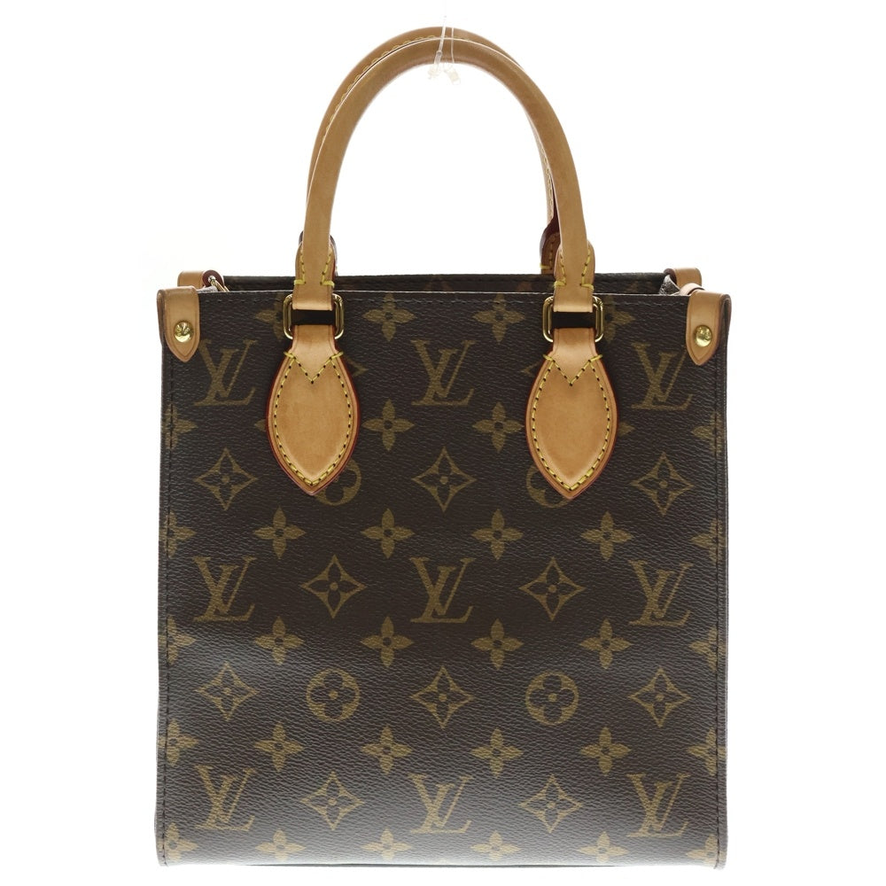 LOUIS VUITTON(ルイヴィトン) モノグラム サックプラBB 2WAYバッグ ショルダーバッグ ハンドバッグ ミニトートバッグ ブラウン ゴールド金具 レザー×PVC M46265