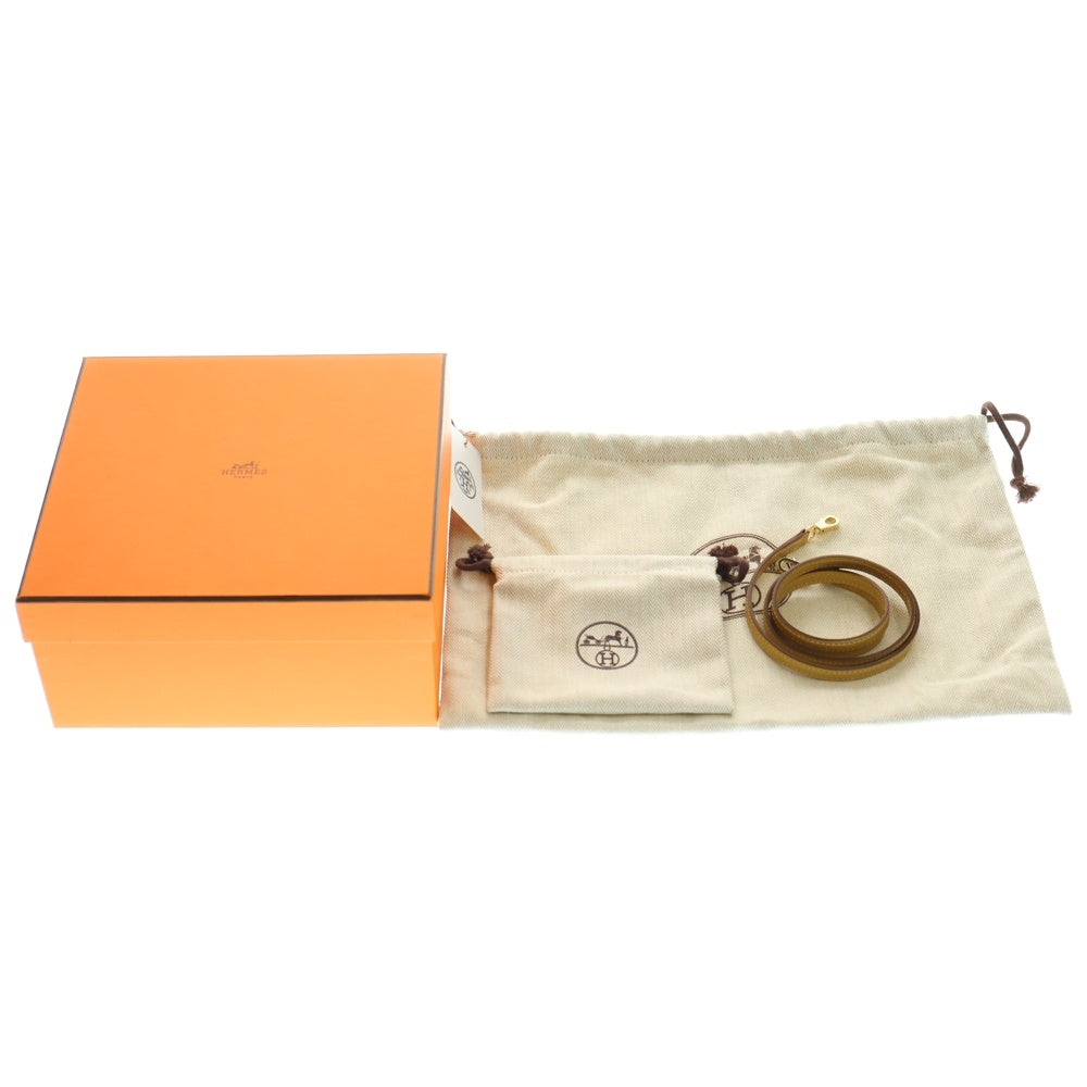 HERMES(エルメス) ミニケリー2 ドレ シェーブルシャムキラ シャンパンゴールド金具 外縫い 2WAY レザーハンドバッグ ショルダーバッグ ゴールド K刻印