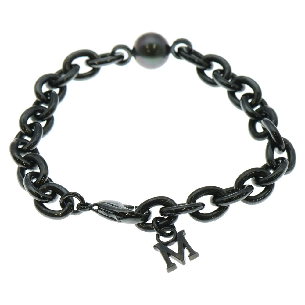 MIKIMOTO(ミキモト) PASSIONOIR パッショノワール 黒蝶真珠 チェーン ブレスレット ガンメタ/ブラック PD-286YS