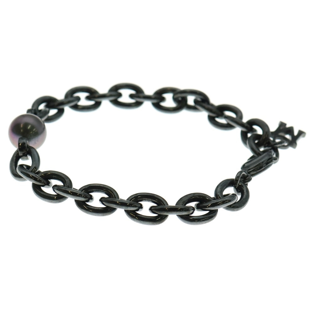 MIKIMOTO(ミキモト) PASSIONOIR パッショノワール 黒蝶真珠 チェーン ブレスレット ガンメタ/ブラック PD-286YS