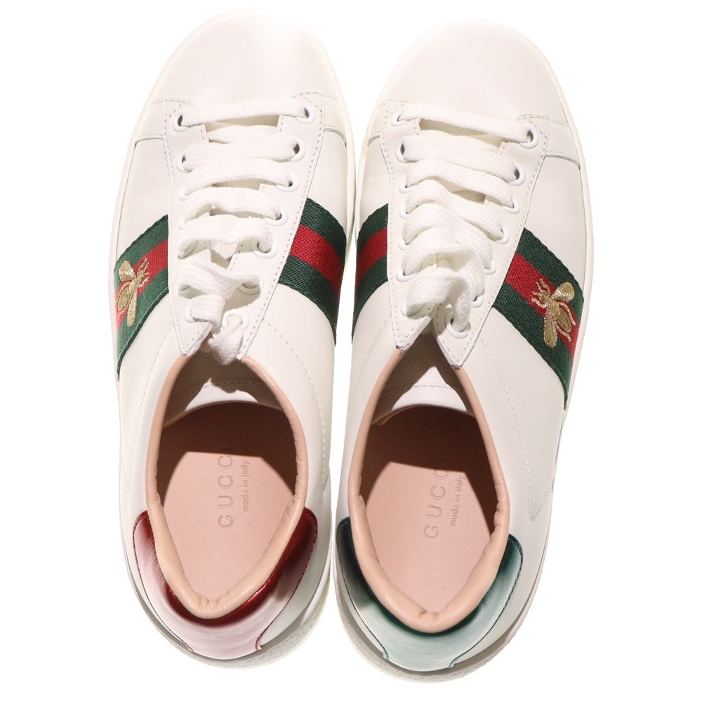 GUCCI(グッチ) Ace エース エンブロイダリー プラットフォーム スニーカー ホワイト 577573