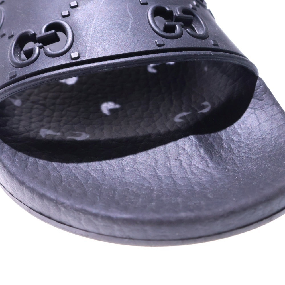 GUCCI(グッチ) GGロゴ ラバー フラット スライド シャワー サンダル ベナッシ シューズ ブラック レディース