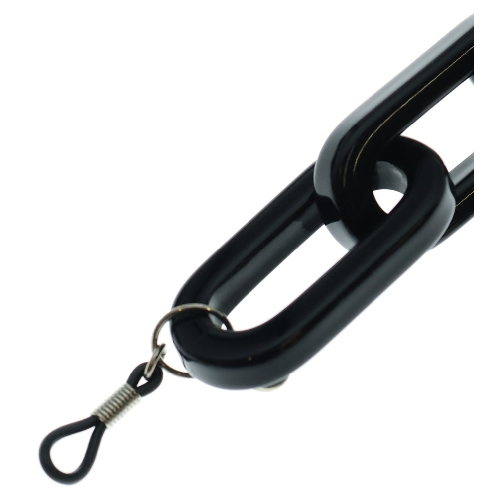 GUCCI(グッチ) メガネチェーン ストラップ アイウェア ブラック シルバー金具 レディース