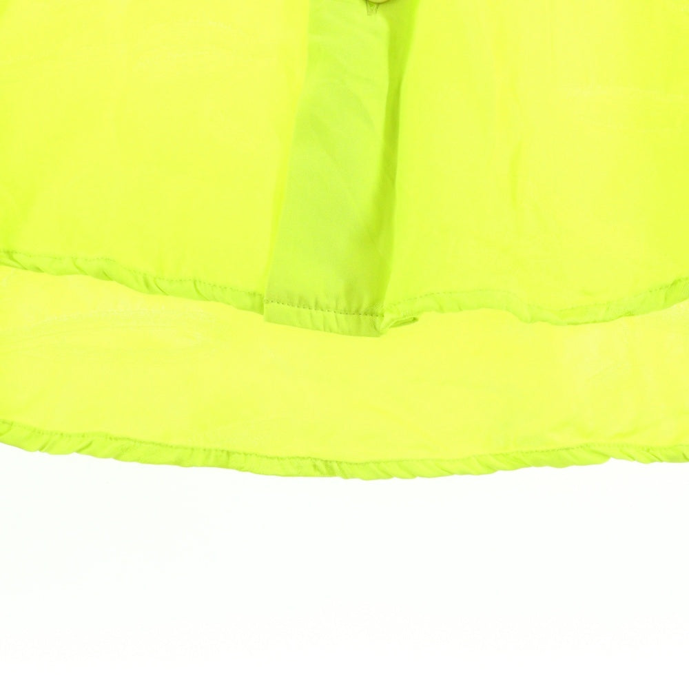 BALENCIAGA(バレンシアガ) ロゴ総柄 レーヨン オーバーサイズ 長袖シャツ イエロー 681631