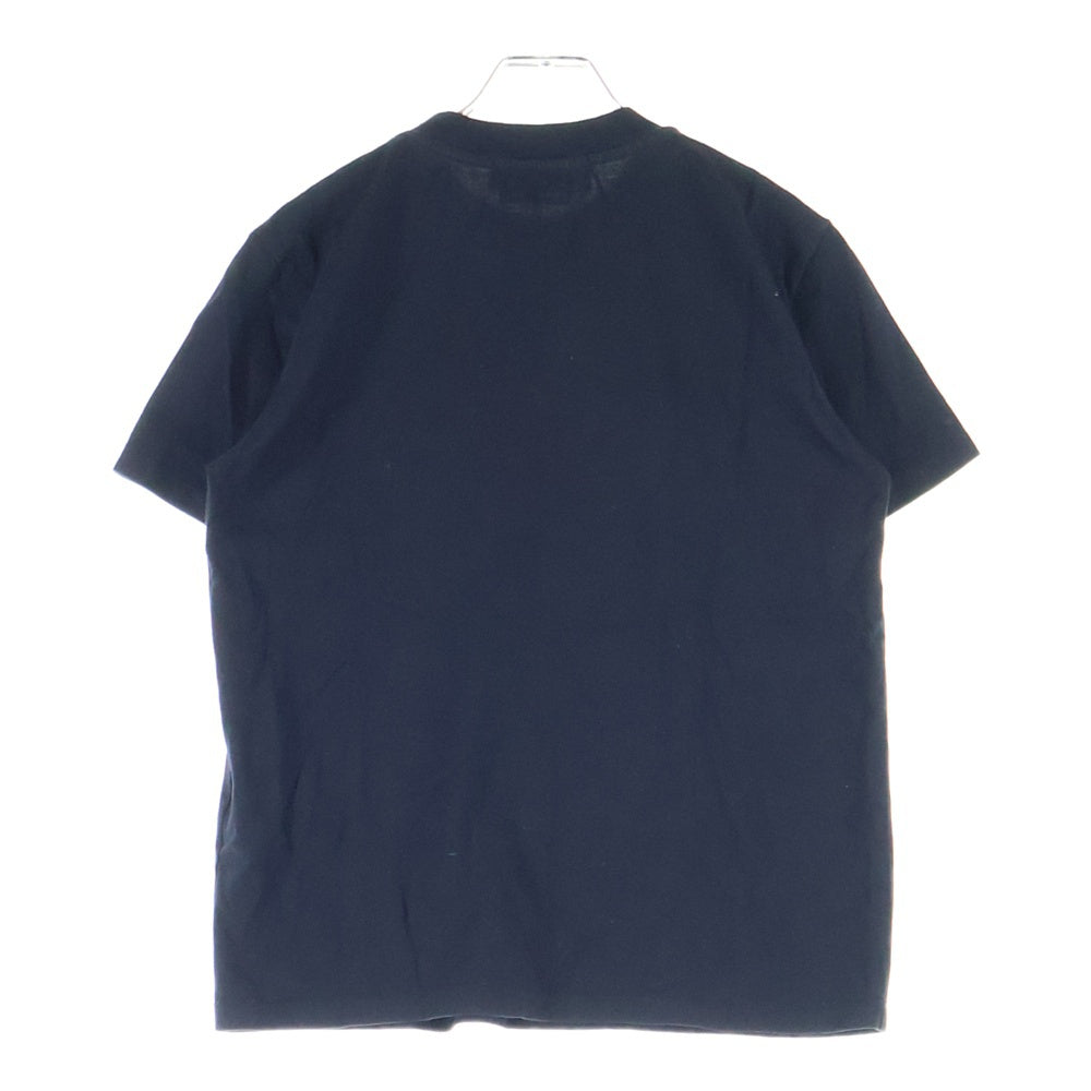 MSGM(エムエスジーエム) ロゴプリント クルーネック 半袖Tシャツ カットソー ブラック 2841MDM100