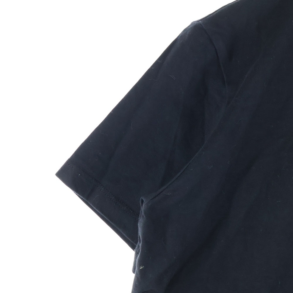 MSGM(エムエスジーエム) ロゴプリント クルーネック 半袖Tシャツ カットソー ブラック 2841MDM100