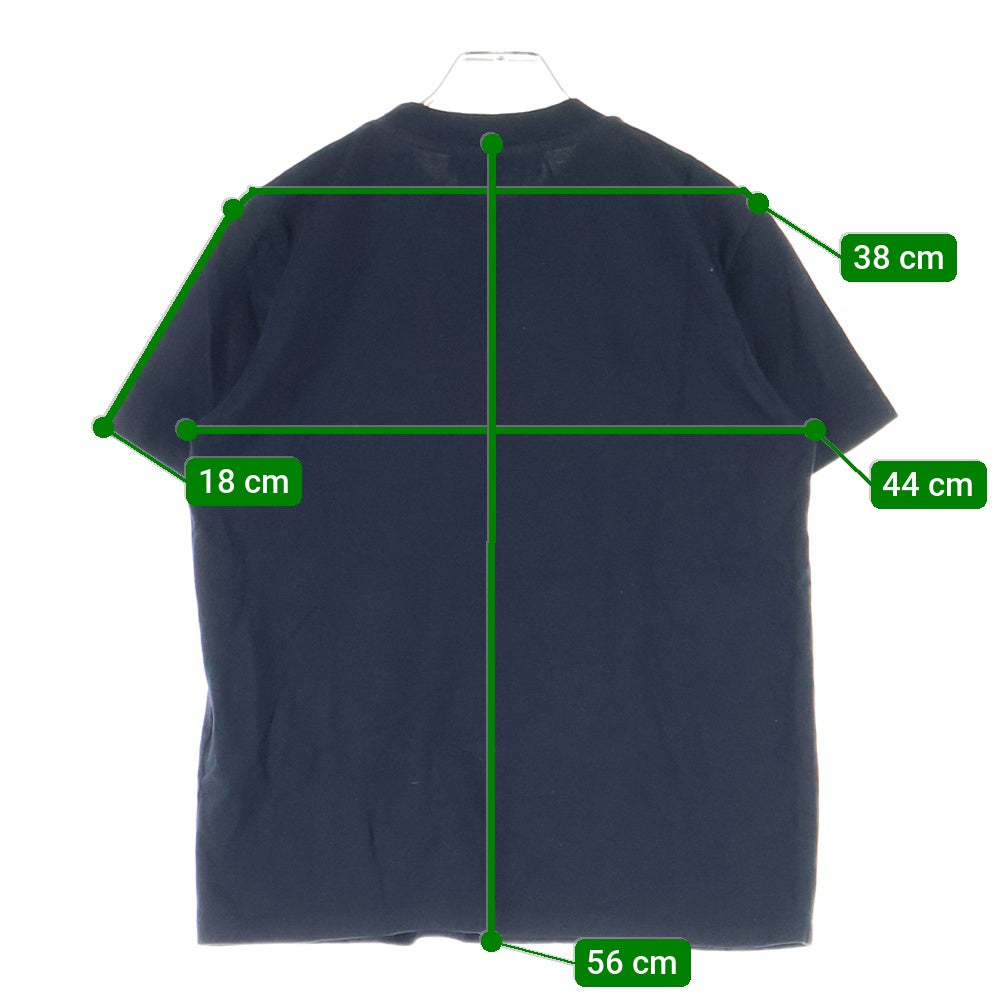 MSGM(エムエスジーエム) ロゴプリント クルーネック 半袖Tシャツ カットソー ブラック 2841MDM100