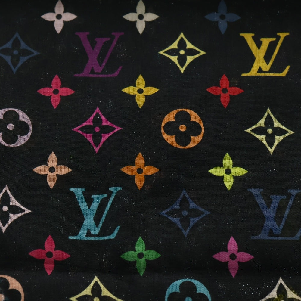 LOUIS VUITTON(ルイヴィトン) モノグラム マルチカラー ミニ スカーフ ハンカチ ブラック M71912