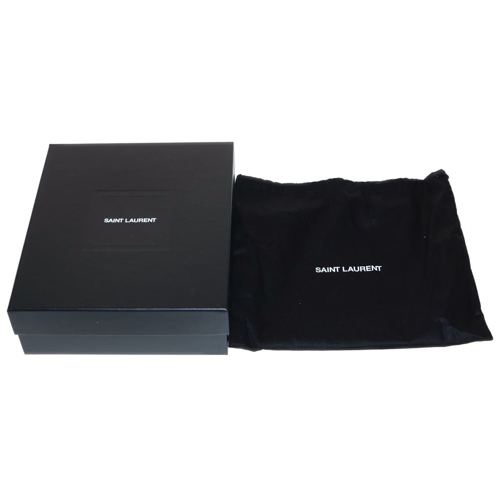 SAINT LAURENT PARIS(サンローランパリ) キルティング チェーンショルダーバッグ ミニバッグ ブラック ゴールド金具 レザー 733667 レディース