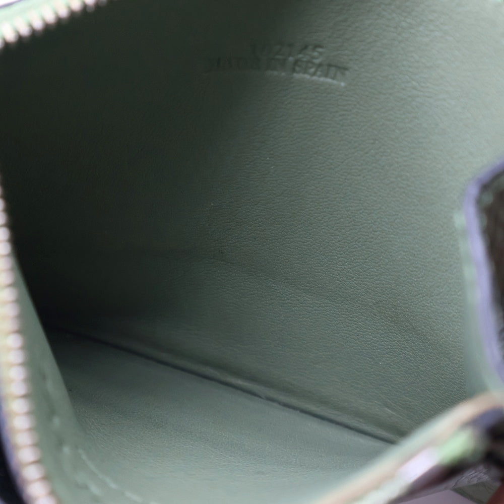 LOEWE(ロエベ) フラグメントケース アナグラム カードケース 名刺入れ レザー ライトグリーン シルバー金具