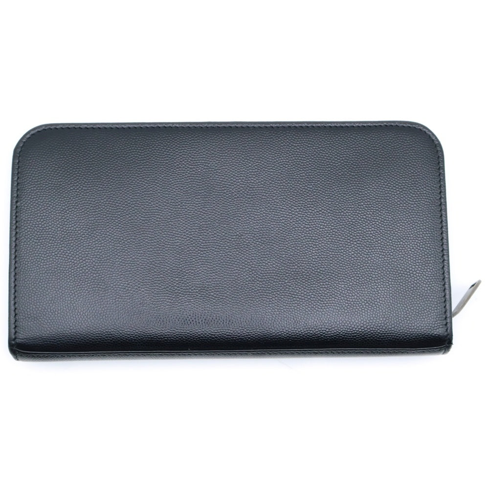 SAINT LAURENT PARIS(サンローランパリ) スタッズ ロングウォレット 長財布 カードケース レザー ブラック シルバー金具