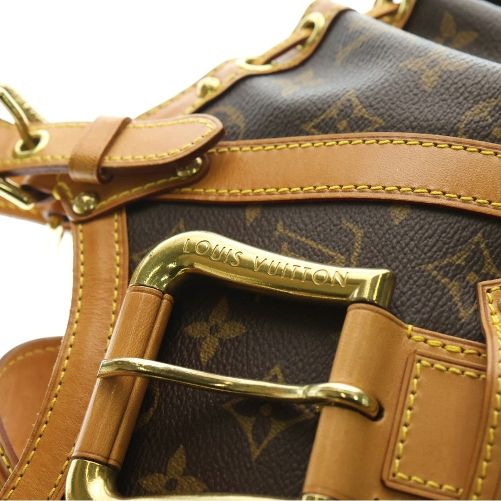 LOUIS VUITTON(ルイヴィトン) テダGM モノグラム PVC レザー ハンドバッグ ゴールド金具 ブラウン M92393