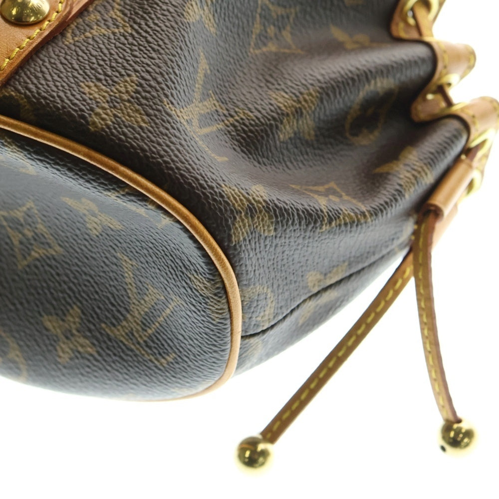 LOUIS VUITTON(ルイヴィトン) テダGM モノグラム PVC レザー ハンドバッグ ゴールド金具 ブラウン M92393