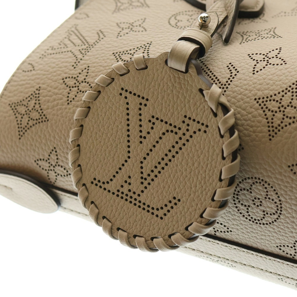 LOUIS VUITTON(ルイヴィトン) ブロッサムMM モノグラム マヒナ パンチングレザー ショルダー トートバッグ シルバー金具 ベージュ M21852