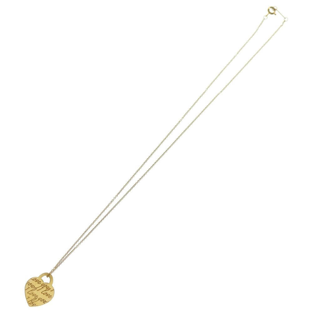TIFFANY & Co.(ティファニー) ノーツハート ネックレス イエローゴールド K18 ジュエリー