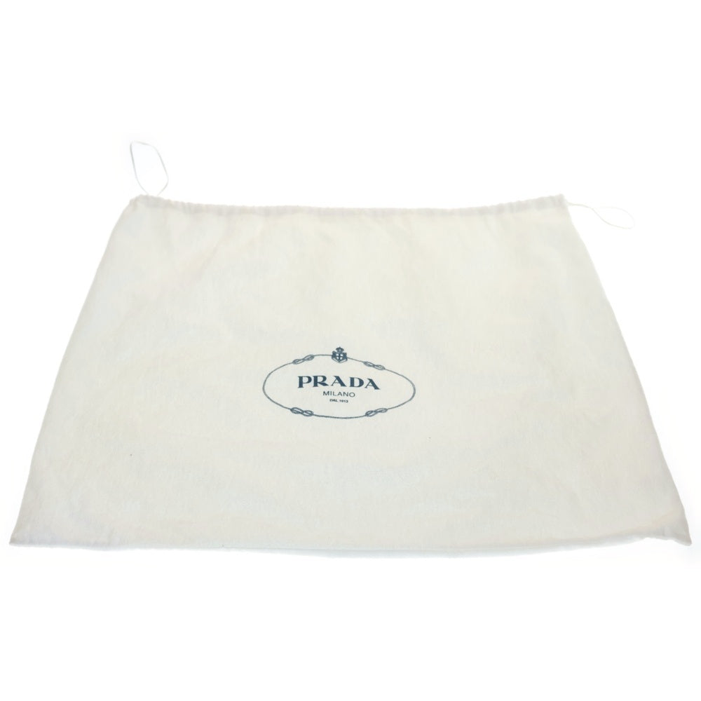 PRADA(プラダ) トライアングルロゴ 2WAYショルダーバッグ ハンドバッグ ブラック レザー BN1687 シルバー金具